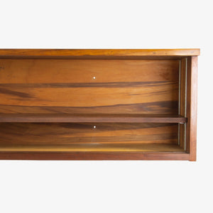 SOLD 1959 George Nakashima Studio Free Edge Walnut Hanging Wall Cabinet w/ Provenance