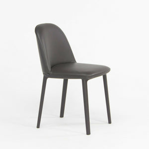 2019 Vitra Softshell Side Chair w Dark Brown Leather by Ronan & Erwan Bouroullec