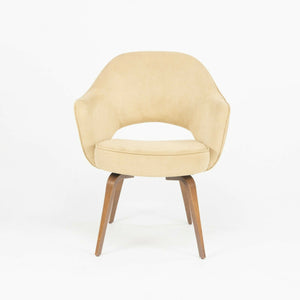 SOLD Eero Saarinen for Knoll 2020 Executive Arm Chair with Tan Suede & Wood Legs