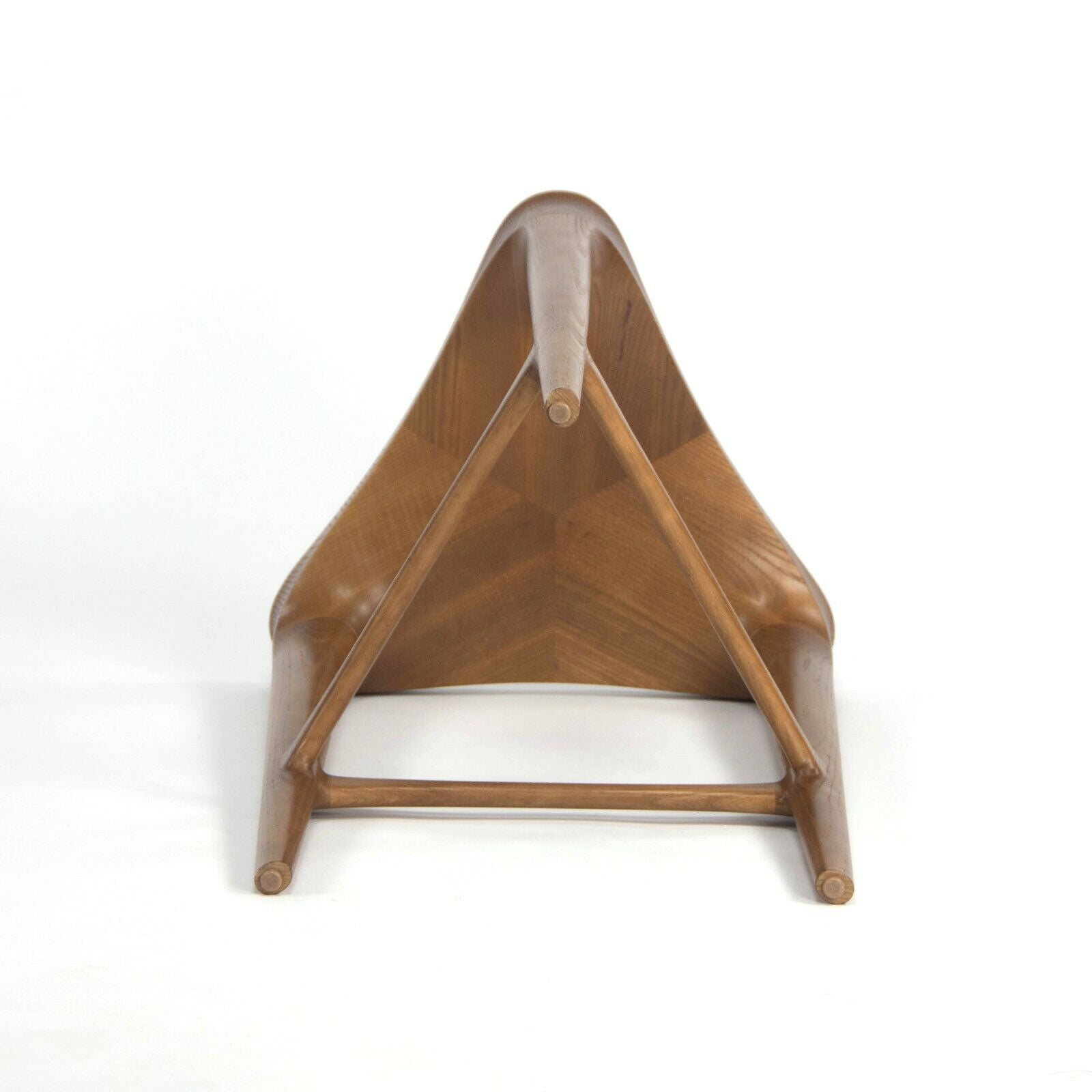 SOLD 2010s Set of 3 Geiger 2 BY 3 Solid Ash Sculptural Counter Stools ...