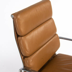SOLD 2003 Herman Miller Eames Aluminum Group Executive Soft Pad Desk Chair Tan Brown