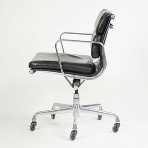 SOLD 2001 Eames Herman Miller Soft Pad Aluminum Group Desk Chair Black Leather 12x