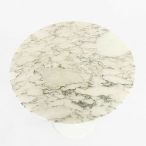 SOLD 2006 Eero Saarinen for Knoll Tulip 20 inch Round Side Table Polished Arabescato