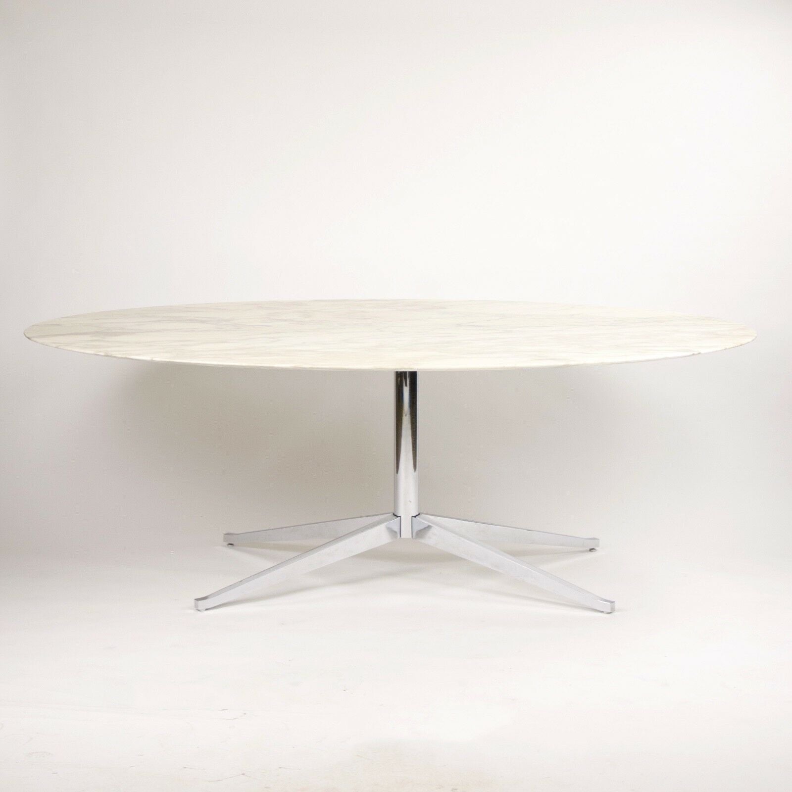 SOLD 2007 Florence Knoll 78in Arabescato Marble Dining Conference Table