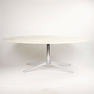 SOLD 2007 Florence Knoll 78in Arabescato Marble Dining Conference Table