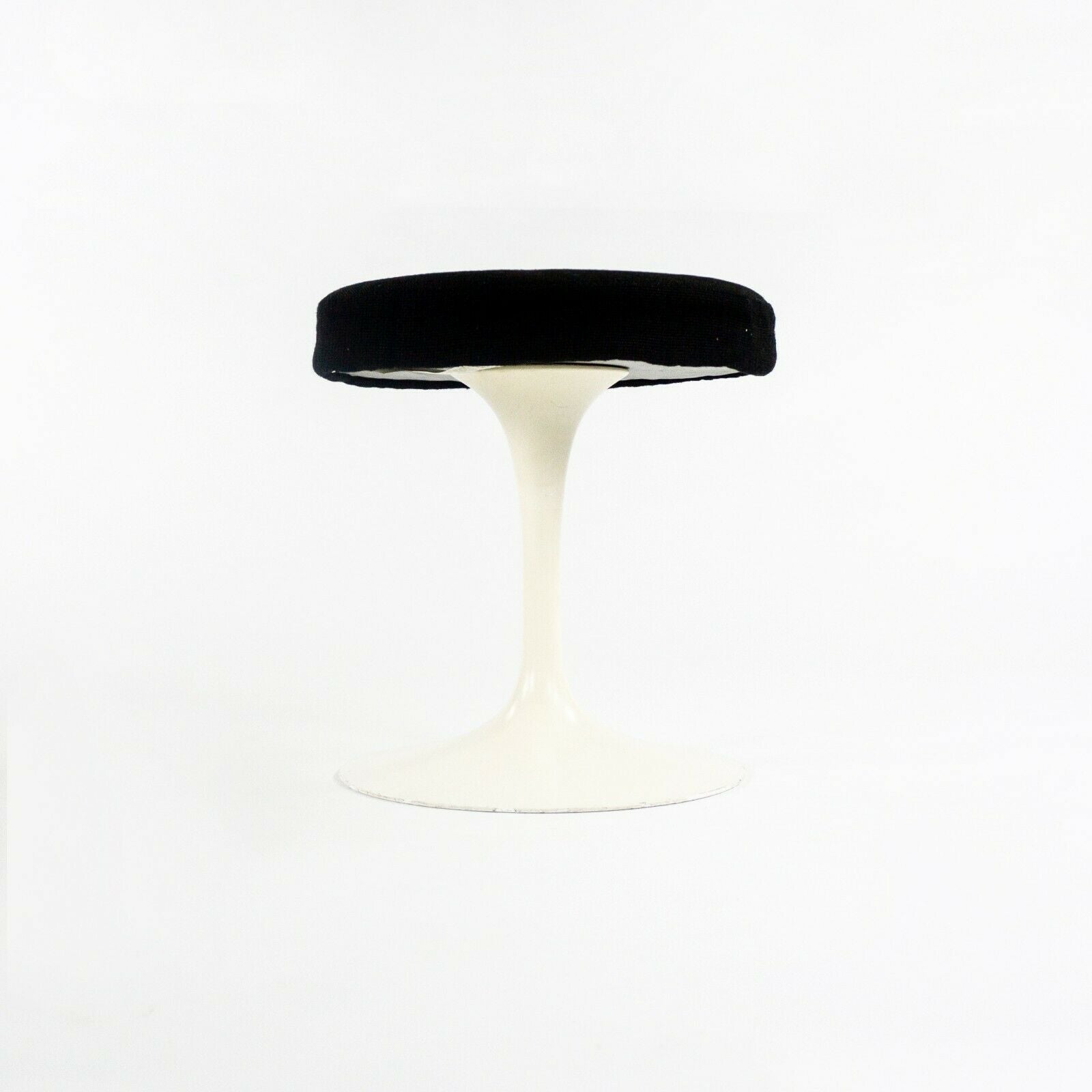 1977 Eero Saarinen for Knoll International Upholstered Pedestal Tulip Stool 152S