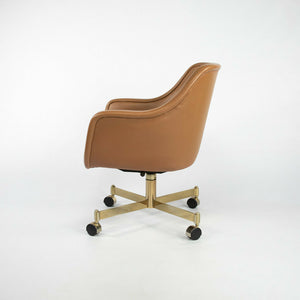 1969 Ward Bennett for Brickel and Associates Bumper Desk Chair in Leather 12x Avail