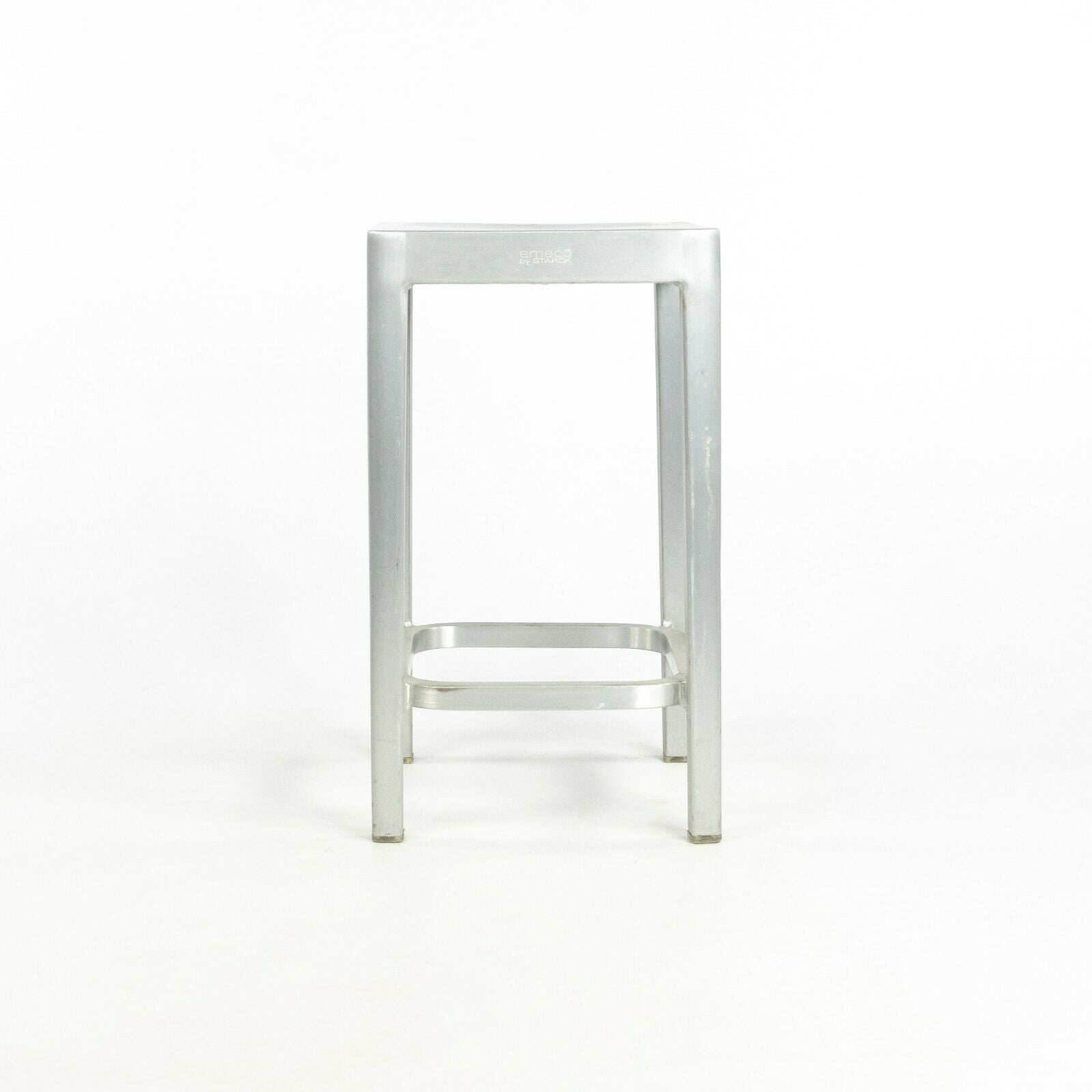 SOLD 2009 Philippe Starck for Emeco Starck Counter Height Stool in Brushed Aluminum