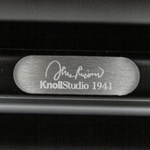 SOLD 2021 Jens Risom for Knoll Ebonized Maple & Black Cotton Lounge Chair with Arms