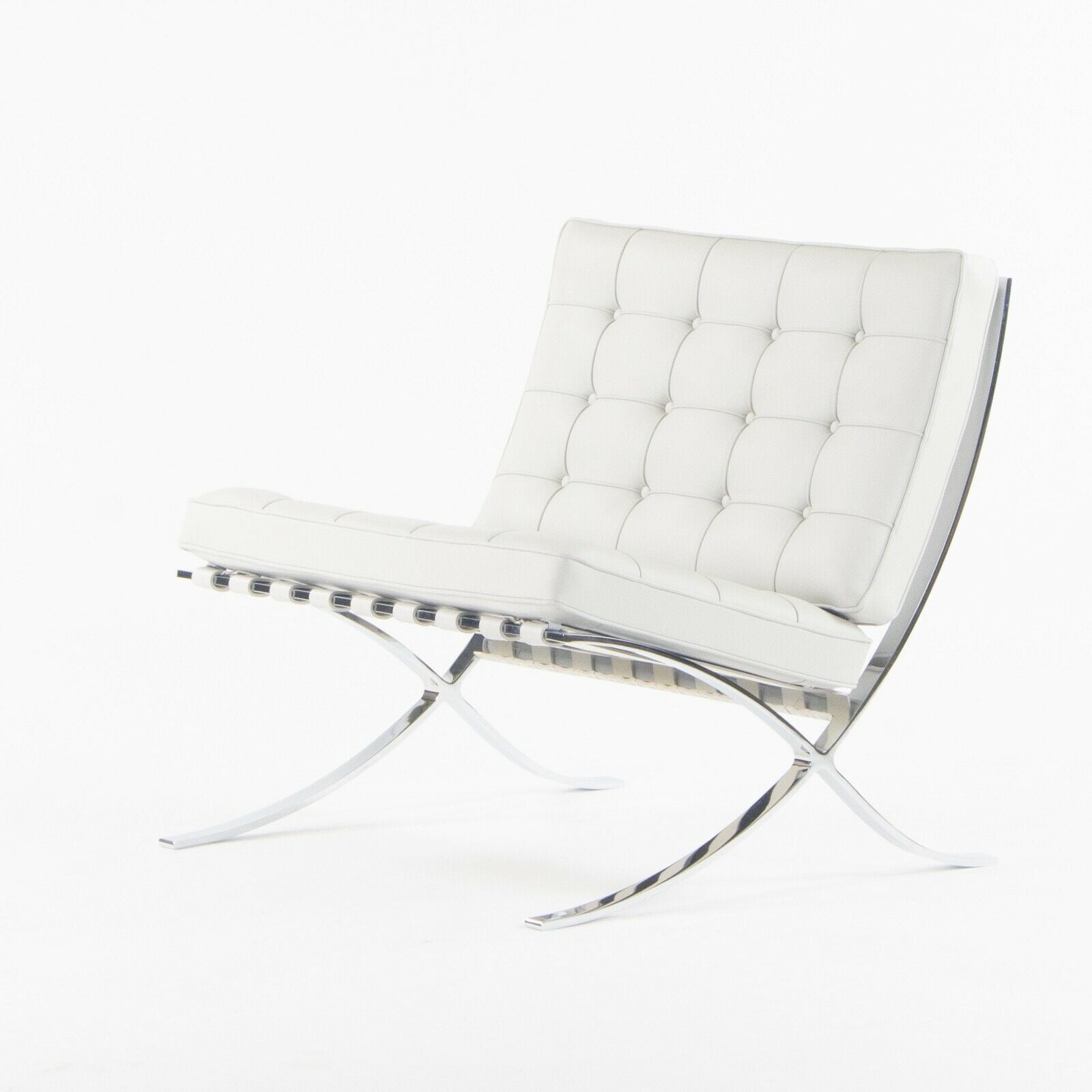 SOLD 2021 Mies van der Rohe Knoll Barcelona Chair in Acqua Puget Sound $8296 MSRP
