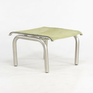 SOLD Prototype 2002 Collection Outdoor Stainless / Mesh Ottoman by Richard Shultz