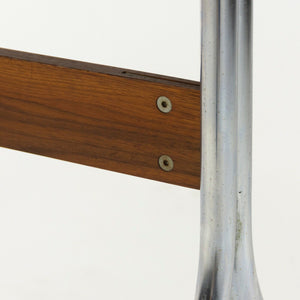SOLD 1958 Vintage George Nelson for Herman Miller Swag Leg Desk in Walnut and Chrome