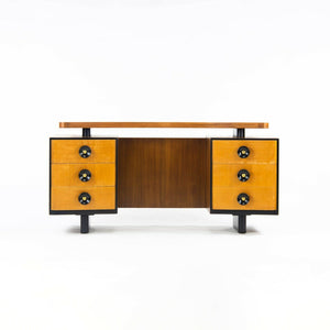SOLD 1940s Gilbert Rohde for Herman Miller Double Pedestal Vanity / Desk Refinished
