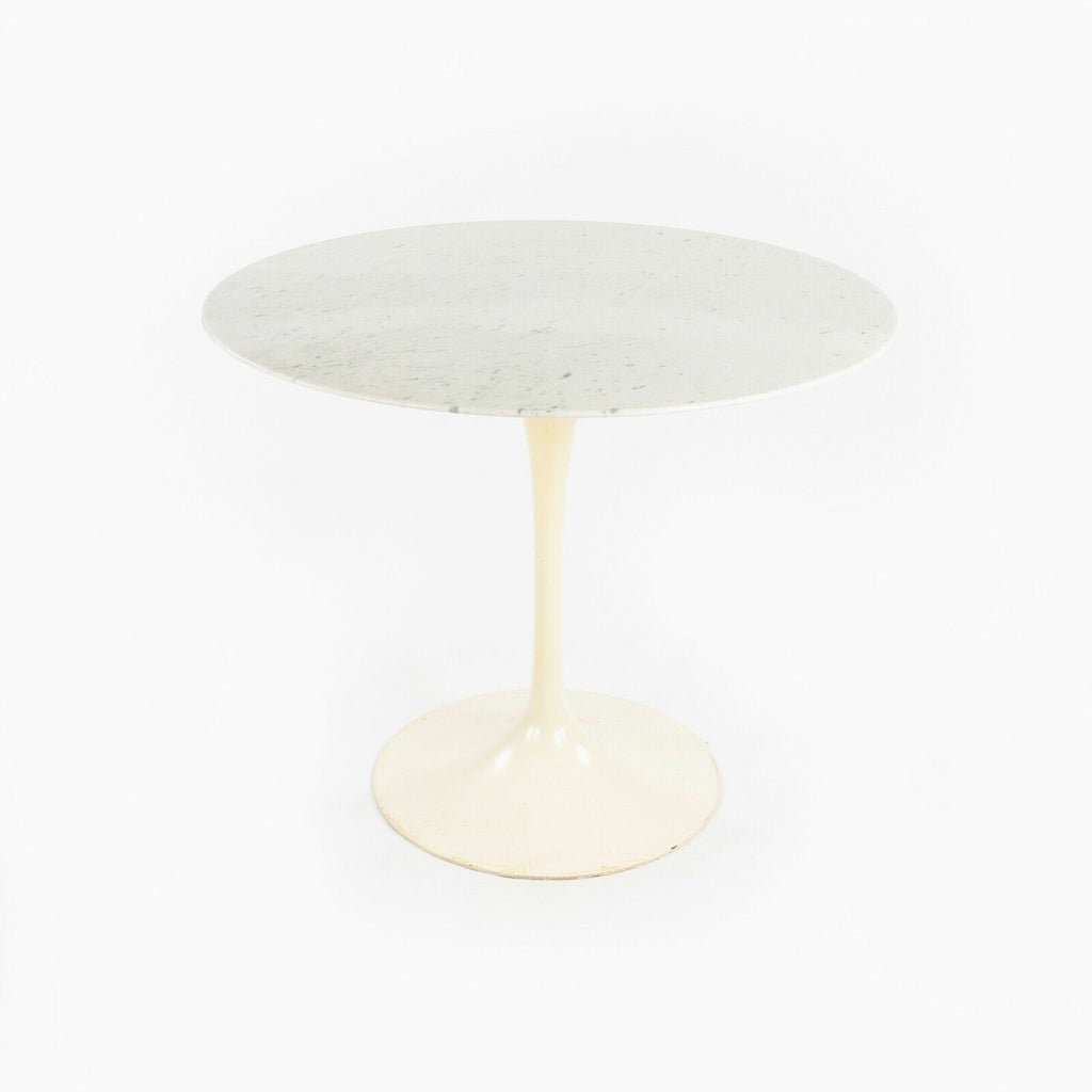 SOLD 1958 Eero Saarinen for Knoll Associates Early 36 in White Marble Tulip Dining Table