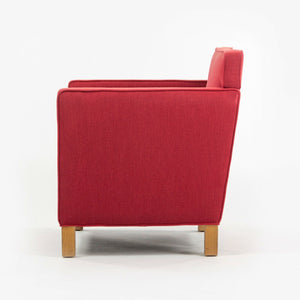 SOLD 2007 Pair Original Knoll Mies Van Der Rohe Krefeld Lounge Chair Red Fabric