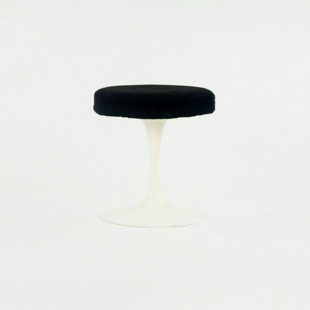 SOLD 1977 Eero Saarinen for Knoll International Upholstered Pedestal Tulip Stool 152S
