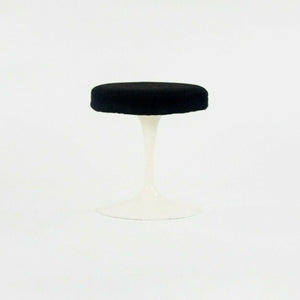 SOLD 1977 Eero Saarinen for Knoll International Upholstered Pedestal Tulip Stool 152S