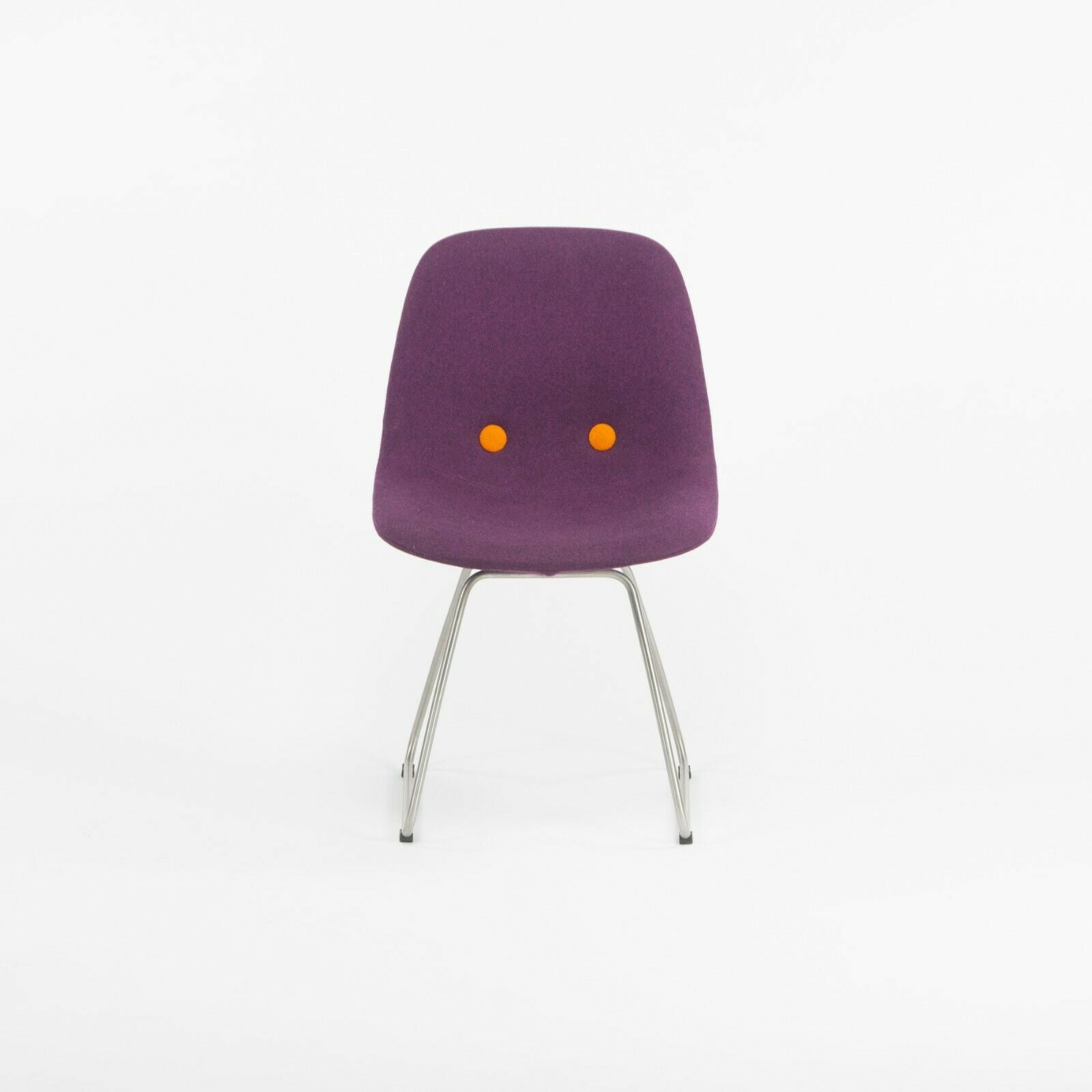 SOLD Set of 6 Erik Jorgensen EJ 2 Eyes Chair by Foersom + Hiort-Lorenzen in Purple
