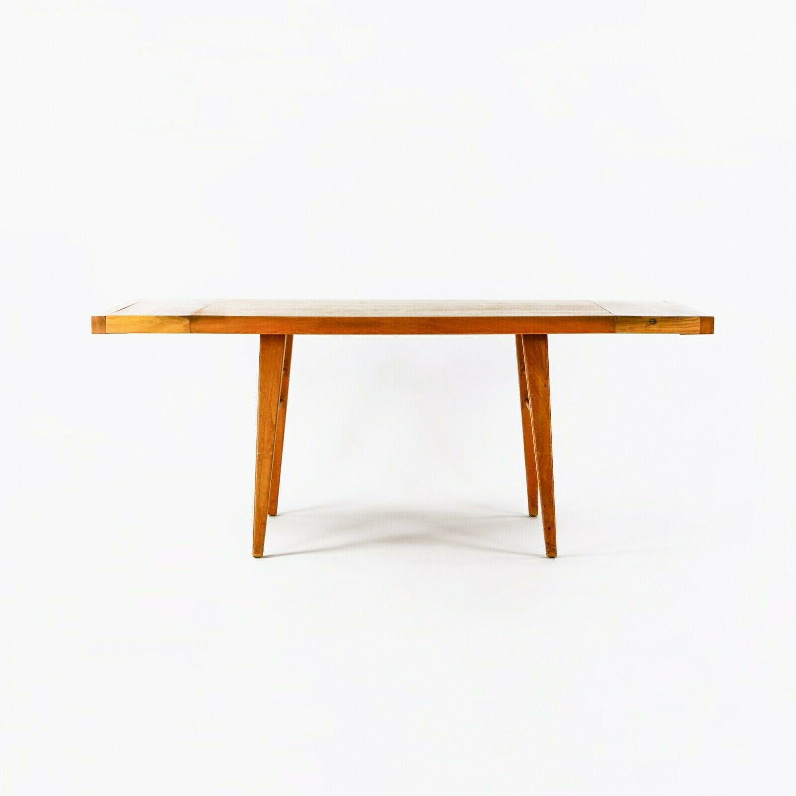 SOLD 1950s Birch Extension Dining Table similar to Knoll / Nakashima