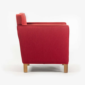 SOLD 2007 Pair Original Knoll Mies Van Der Rohe Krefeld Lounge Chair Red Fabric