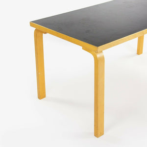 SOLD 1970s Alvar Aalto for Artek L-Leg Birch and Laminate Vintage Dining Table Knoll