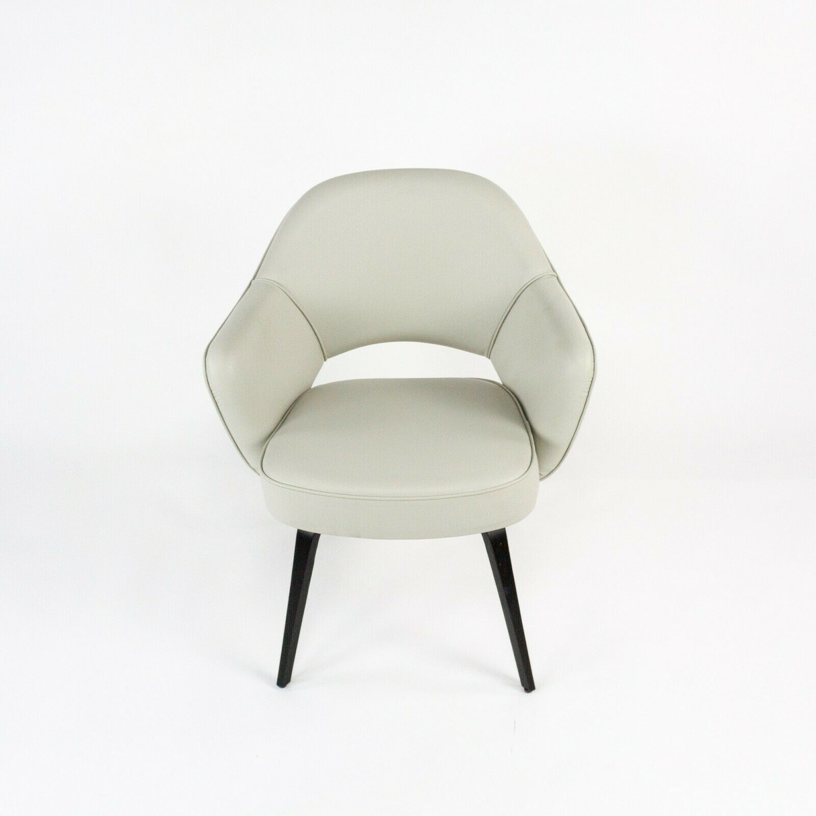 SOLD 2021 Eero Saarinen for Knoll Executive Armchair in Custom Leather with Wood Legs 7x Available