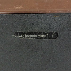 SOLD 1970s Herman Miller Charles Ray Eames Time Life Chair Brown Leather Desk Chair