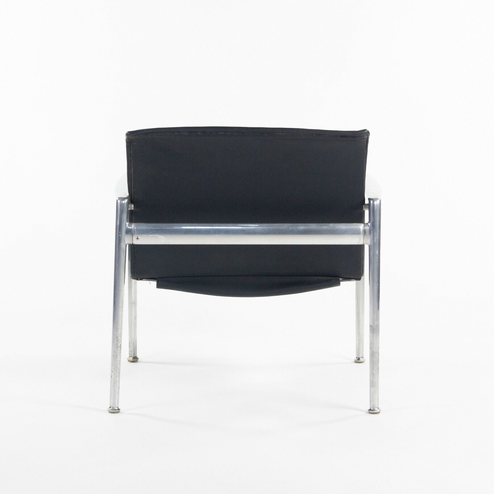 SOLD 1966 Collection Prototype Richard Schultz Polished Aluminum Leather Lounge Chair