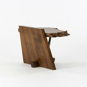 SOLD Mira Nakashima George Nakashima Woodworker Claro Walnut Burl Kevin End Table