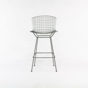 SOLD 2021 Set of 4 Harry Bertoia Knoll Wire Barstools without Seat Pad Satin Chrome