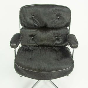 SOLD 2010 Herman Miller Eames Time Life Executive Desk Chair with Hair On Black Pony Hide