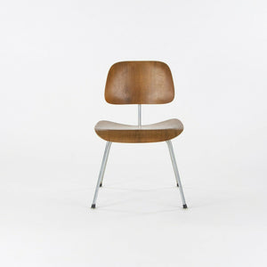 SOLD 1954 (C.) Herman Miller Eames DCM Dining Chair Metal Legs in Walnut Set of Four