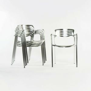 SOLD 2000s Jorge Pensi for Knoll and AMAT 3 Toledo Aluminum Outdoor Stacking Chairs
