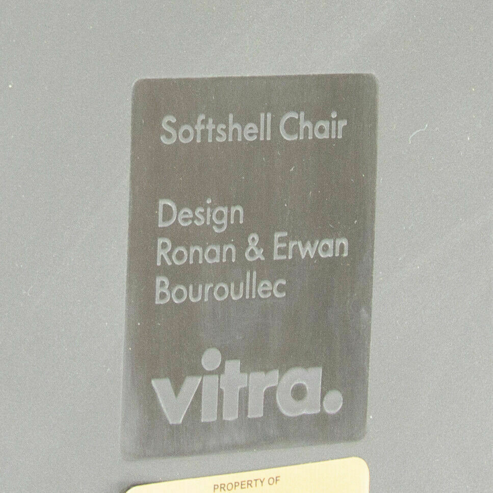 2018 Vitra Softshell Side Chair w/ Dark Blue Fabric by Ronan & Erwan Bouroullec