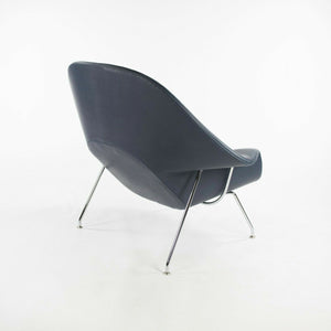 SOLD 2021 Custom Eero Saarinen for Knoll Two Tone Leather Womb Lounge Chair & Ottoman