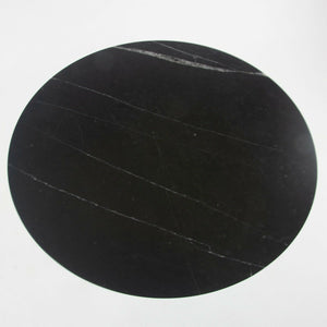 SOLD 2021 Eero Saarinen for Knoll Tulip 35 in Dining Table w/ Satin Black Marble Top