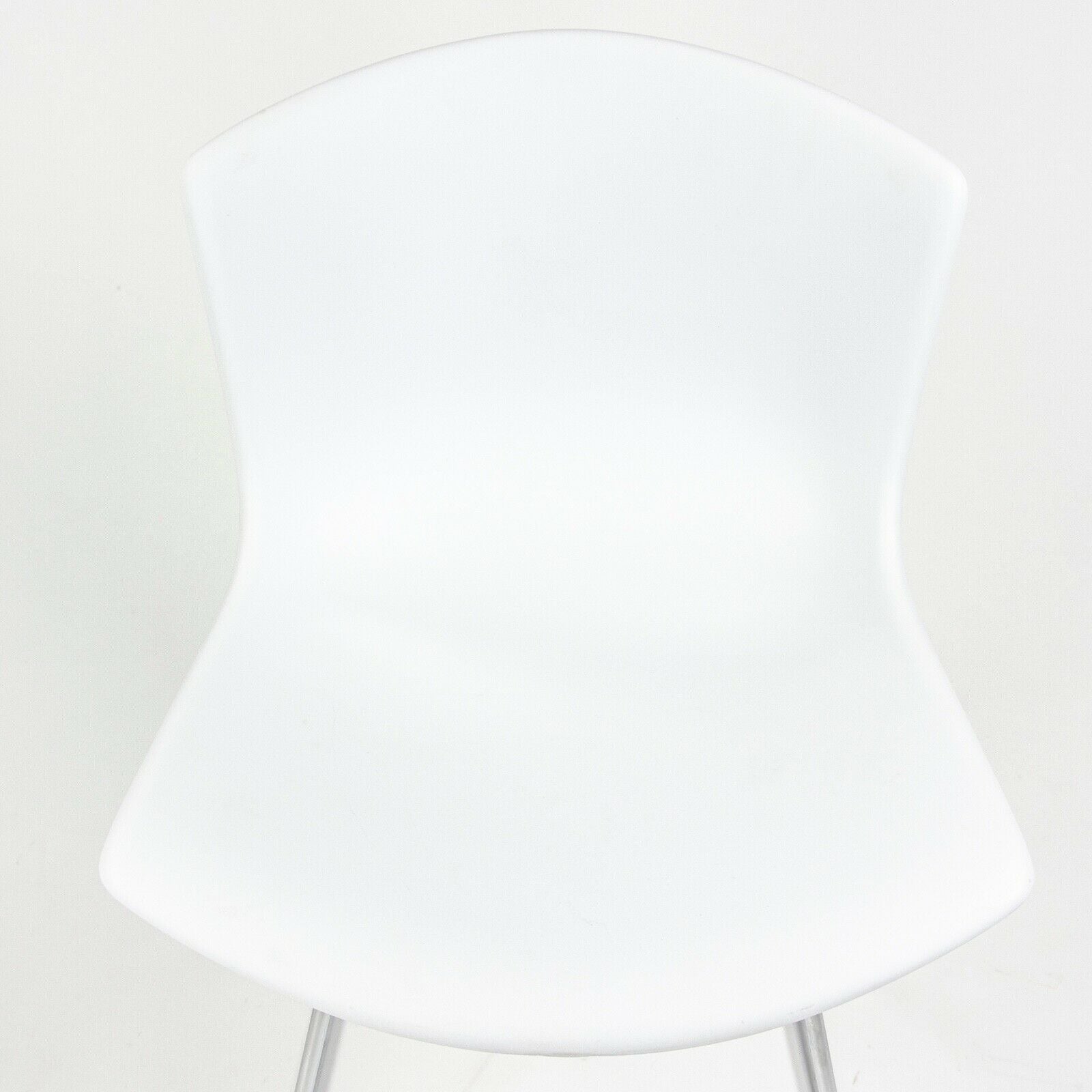 SOLD Harry Bertoia for Knoll Studio Molded Side Shell Chair Plastic with Chrome Base White