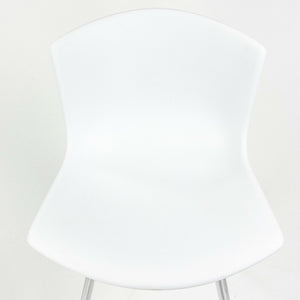 SOLD Harry Bertoia for Knoll Studio Molded Side Shell Chair Plastic with Chrome Base White