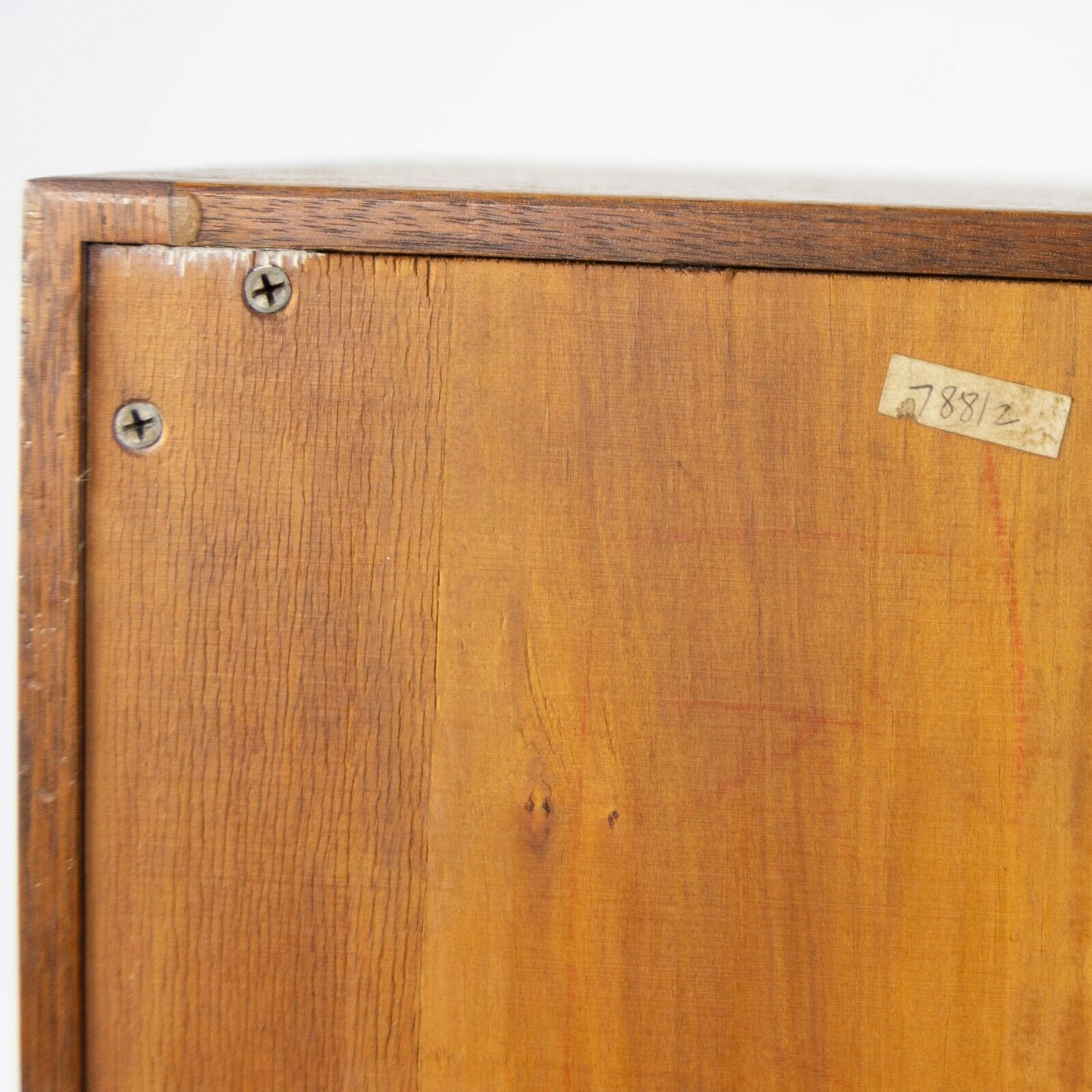 1950s George Nakashima Studio Full Size Dovetailed Walnut Headboard Bed Cabinet