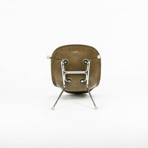 SOLD 2010s Eames Modernica Case Study Pumpernickel Fiberglass Side Shell Chair with H-Base