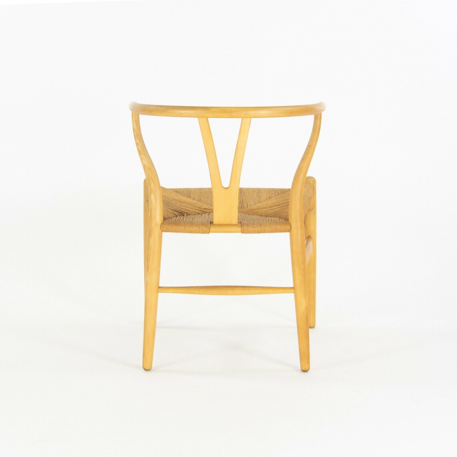 SOLD Hans Wegner Carl Hansen Denmark Vintage Wishbone Dining Chair Beech Set of Four