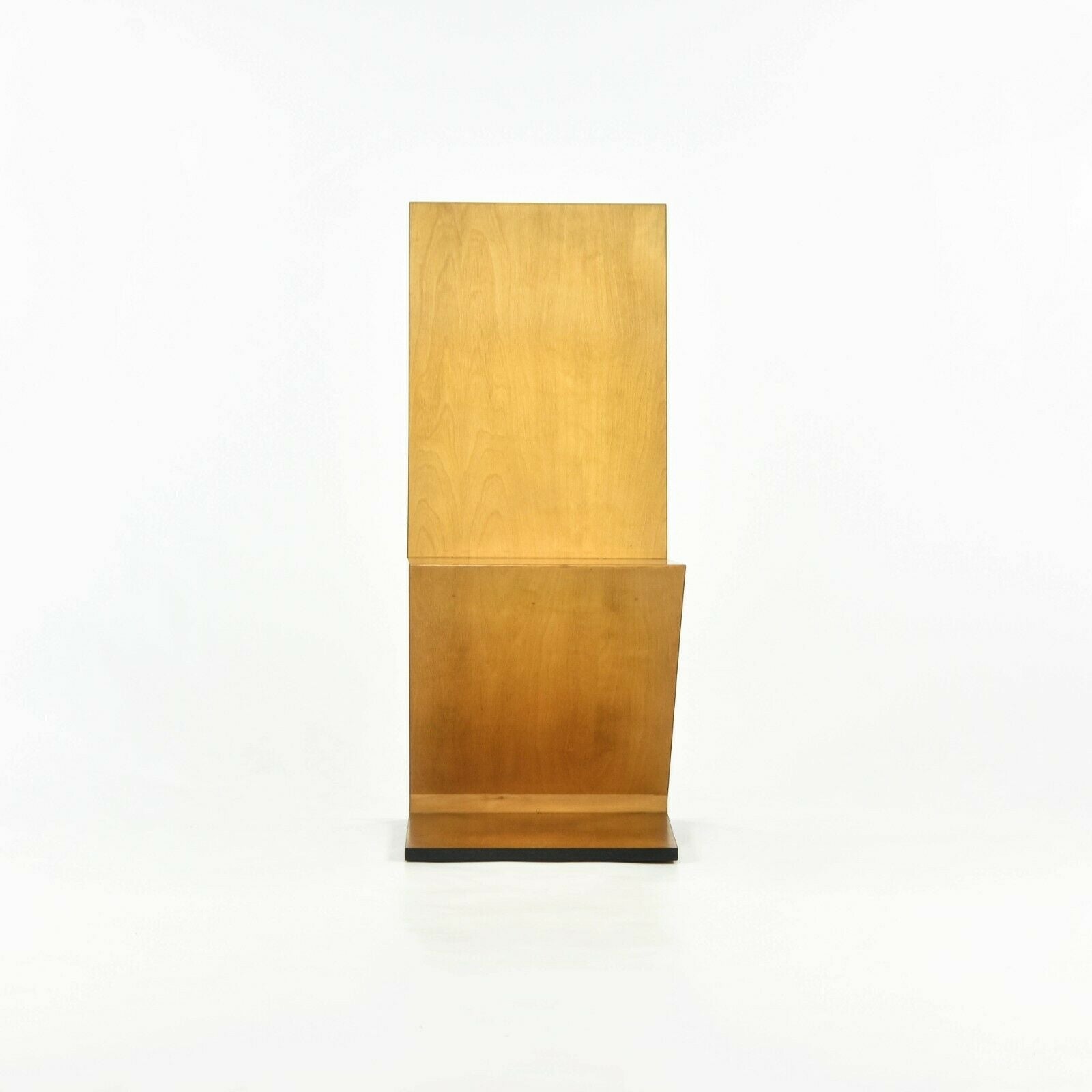 SOLD 1970s Set of Four Gerrit Thomas Rietveld Zig-Zag Chairs Unmarked in Cherry Wood