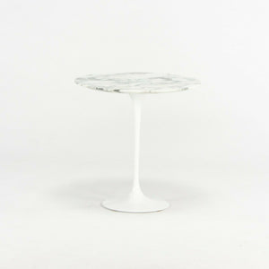 SOLD 2019 Eero Saarinen for Knoll Tulip 20 inch Round Side Table in Satin Arabescato