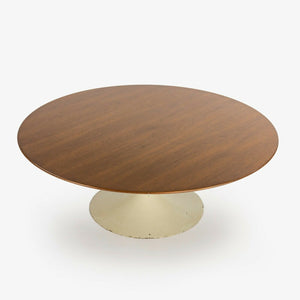 SOLD 1960s Eero Saarinen for Knoll Associates 42 in Tulip Coffee Table with Walnut Top