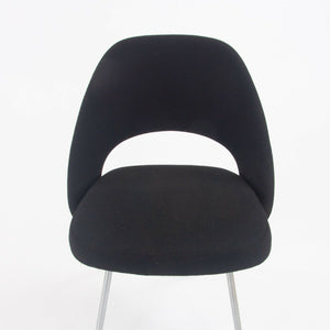 SOLD 1960s Eero Saarinen for Knoll Armless Executive Side Chair w/ Tubular Legs Black