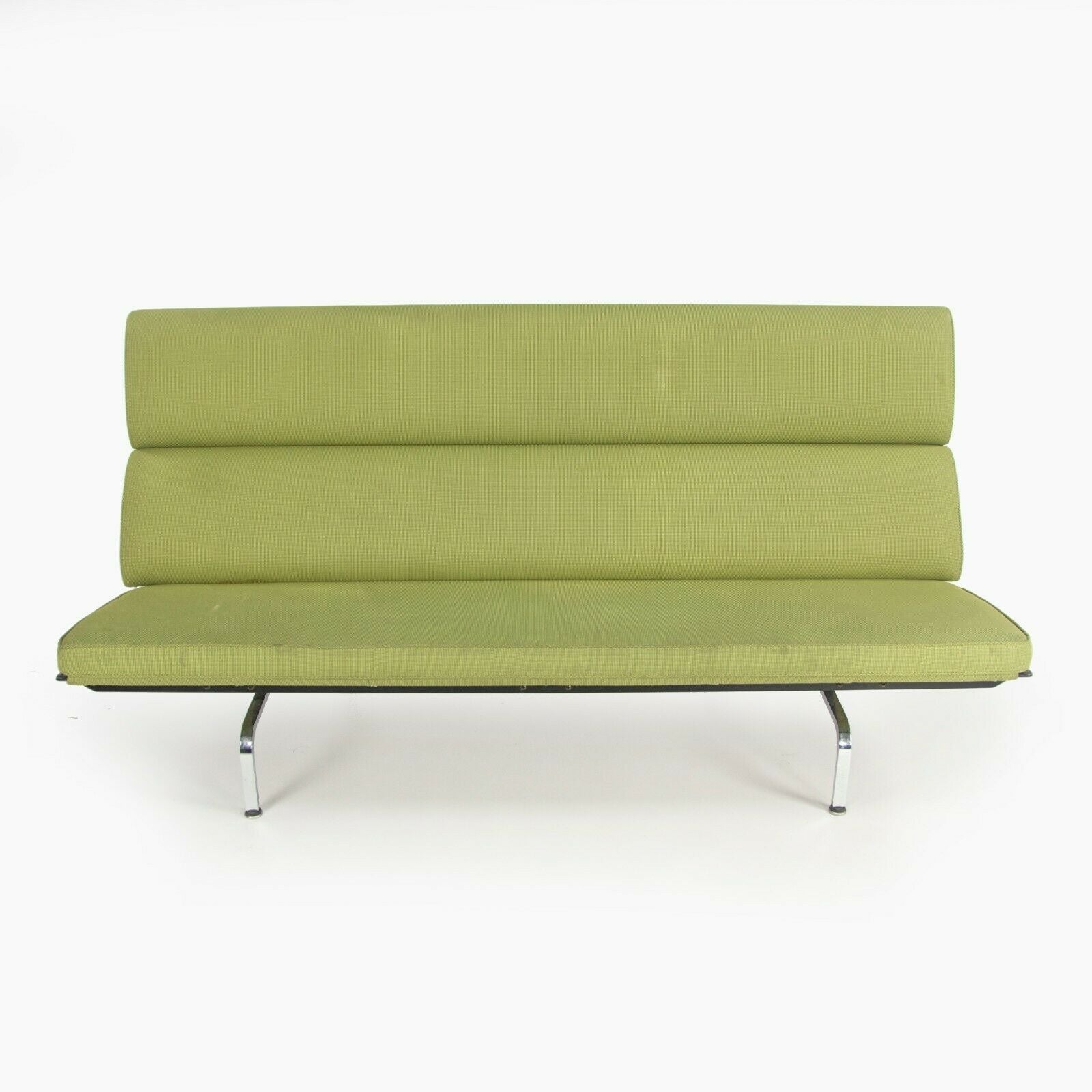 SOLD 2006 Herman Miller by Ray and Charles Eames Sofa Compact Green Fabric Upholstery