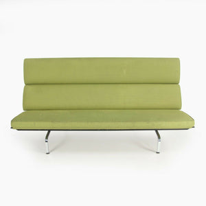 SOLD 2006 Herman Miller by Ray and Charles Eames Sofa Compact Green Fabric Upholstery