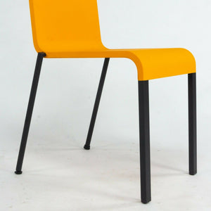 SOLD 2019 Maarten Van Severen .03 for Vitra Side Chair in Orange with Black Legs