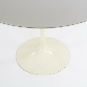SOLD 1960s Eero Saarinen for Knoll Tulip Dining Table and Four White Tulip Side Chairs