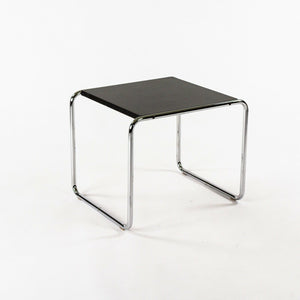 SOLD 1960s Marcel Breuer for Knoll / Gavina Laccio Side / End Table in Black Laminate